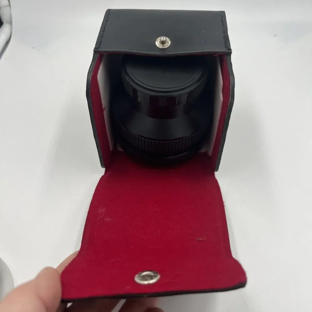 Wide Conversion Lens x0.6 Black Camera Lens Japan with Covers & Box